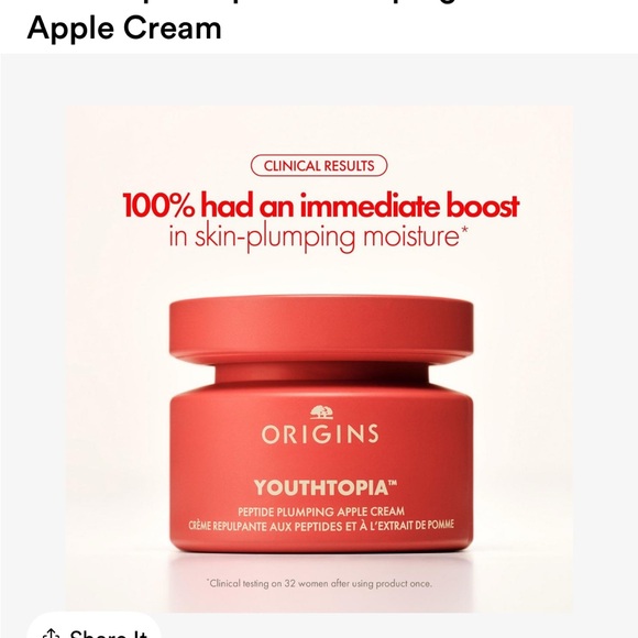 Origins Youthtopia Peptide Plumping Apple Cream - Picture 3 of 8